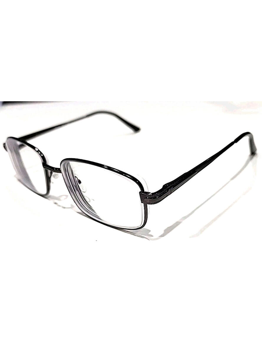 Jubilee 5812 Large Gunmetal Black Rectangle Eyeglasses 5917 150